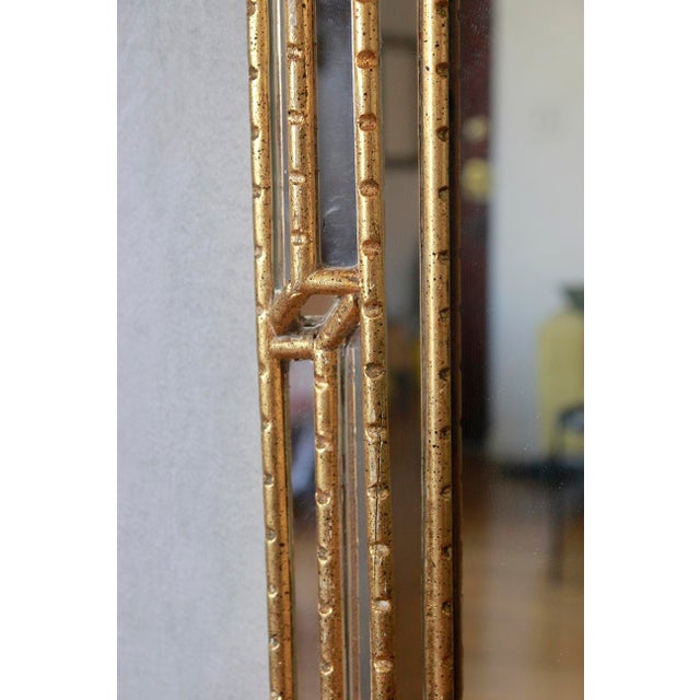 Vintage Hollywood Regency Wall Mirror With Gilt Frame, 1950s For Sale In Los Angeles - Image 6 of 8