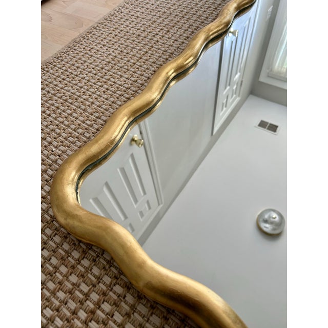 Glass Carvers Guild Wavy Scalloped Ribbon Bow Wall Mirror Traditional For Sale - Image 7 of 13