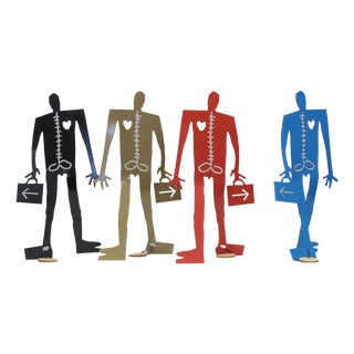Coen Blankwaard, Coeneman Sculptures, 2000s, Metal, Set of 4 For Sale