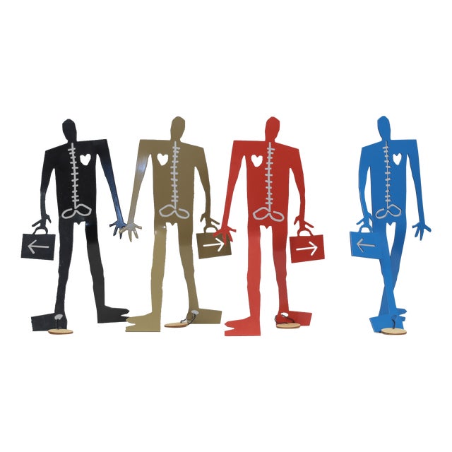 Coen Blankwaard, Coeneman Sculptures, 2000s, Metal, Set of 4 For Sale