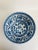 Large vintage Chinese blue and white palace size bowl decorated with large floral motif. Maker's mark on underside. Great...