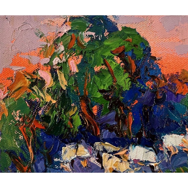 Oil Painting Forest Evening Oksana Ivanyuk For Sale - Image 6 of 8