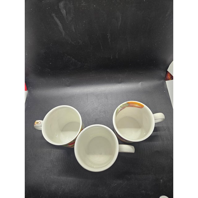 Vintage Roy Kirkham Orchard Fine Bone China Mugs, Set of Three, Made in England For Sale - Image 4 of 8
