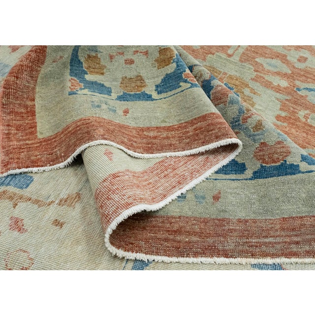 Textile Turkish Oushak Rug 9'11" x 13'11" #18680 For Sale - Image 7 of 8