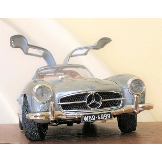1950s Mercedes-Benz 300 Sl 1:18 Silver For Sale - Image 11 of 11