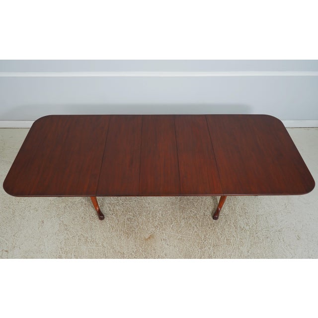 Henkel Harris Cherry Double Pedestal Dining Table For Sale - Image 11 of 18