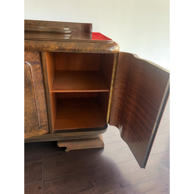 Art Deco Sideboard in Burl Walnut, 1930 For Sale - Image 12 of 18