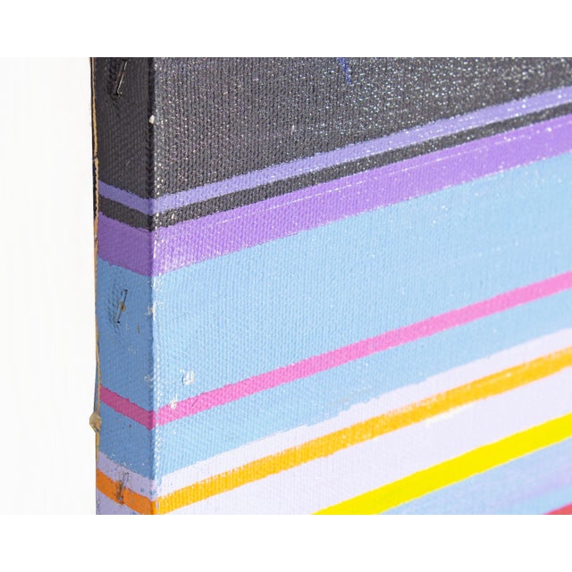 1970s Abstract Acrylic on Canvas Painting by Halim Scott For Sale - Image 4 of 8