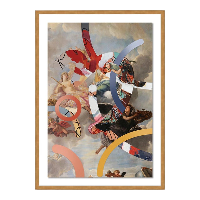 Tender Meditation I by Coup d'Esprit, Art Print in Gold Frame, Medium For Sale