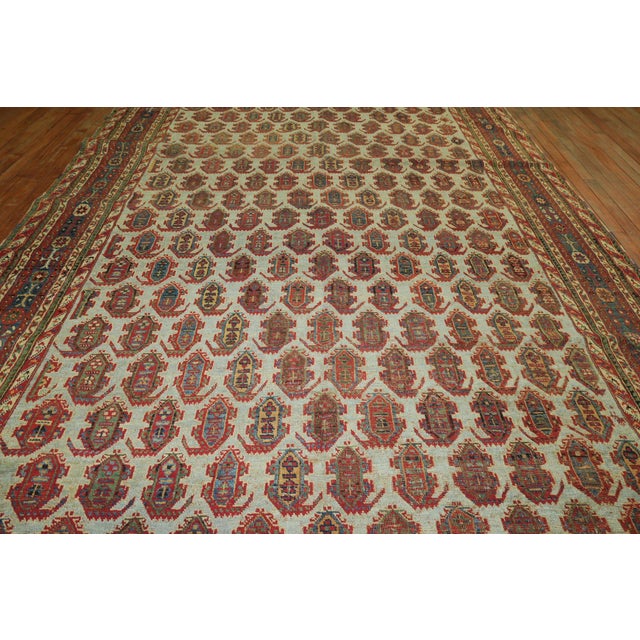 Early 21st Century Unique Eclectic Persian Gallery Size Corridor Hallway Blue Field Paisley Rug - 6'10" x 17'10" For Sale - Image 4 of 6