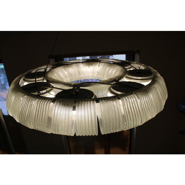 Large Murano Glass Chandelier attributed to Carlo Scarpa for Venini, 1940 For Sale - Image 10 of 18