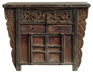 Shaanxi Cabinet with Dragon Carvings