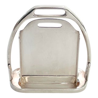 Hermès Paris Stirrup Form Frame or Card Holder Accessory For Sale