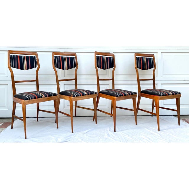 Mid-Century Modern Italian Mid-Century Modern Chairs Attributed to Vittorio Dassi For Sale - Image 3 of 13