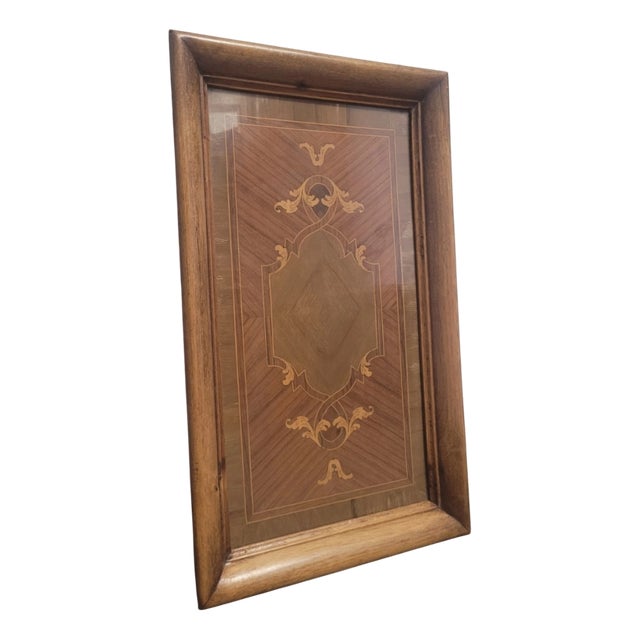 Vintage Decorative Wooden Tray For Sale