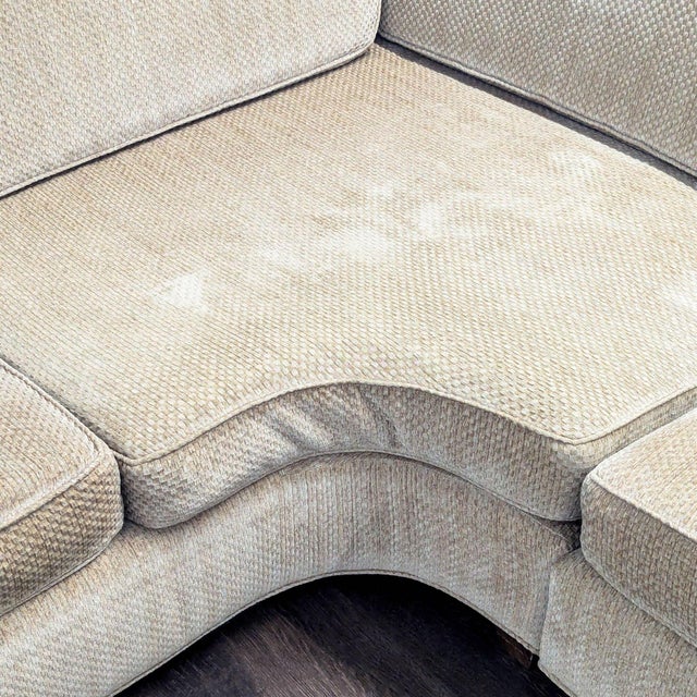 Textile Attributed to Barbara Barry Beige Sectional Sofa For Sale - Image 7 of 8