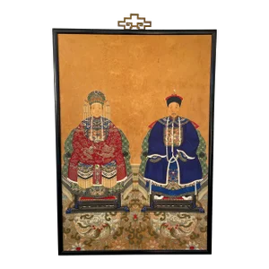 Large Antique Chinese Ancestor Painting
