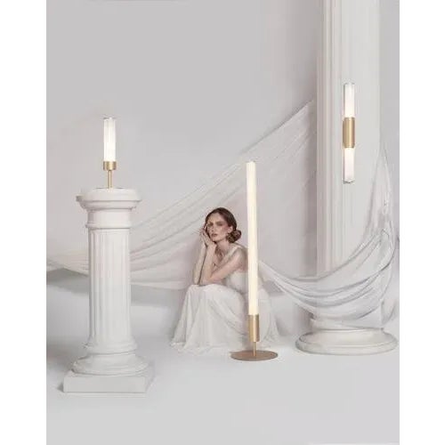 Contemporary Pillar 75 Vertical Pink Aluminum Pendant Lamp by JSPR For Sale - Image 3 of 10