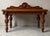 19th-C. English Renaissance Revival Carved Oak Sideboard / Console Table For Sale - Image 4 of 9