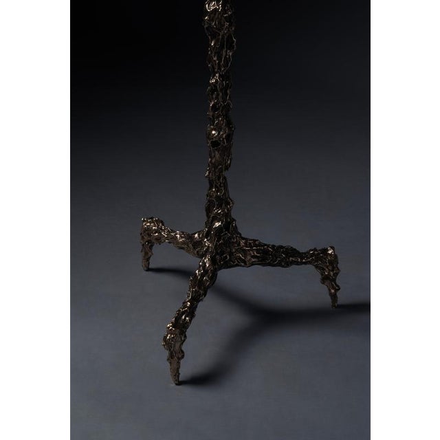 Contemporary Sweet Thing Tall Lamp in Patinated Cast Bronze by William Guillon For Sale - Image 3 of 18