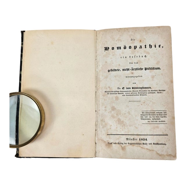 Die Homoopathie by Von Bonning Hausen Book Rare For Sale