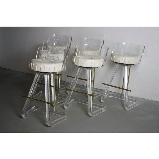 Hollywood Regency Bar Stools Leon Frost Set of 6 Chairish