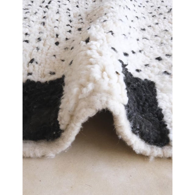 Textile Beni Ourain Moroccan White Rug - 10.6 X 7.1 Ft For Sale - Image 7 of 8