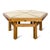 Octagonal Handcrafted Coffee Table in Pine For Sale - Image 7 of 7