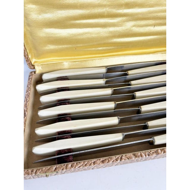 Bakelite Knives, France, 1970s, Set of 12 For Sale - Image 4 of 14