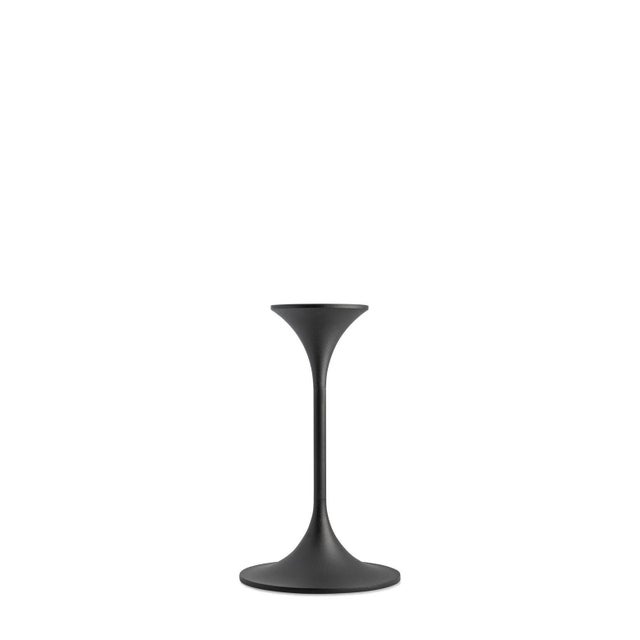 Black Jazz Candleholders in Steel with Black Powder Coating by Max Brüel, Set of 4 For Sale - Image 8 of 17