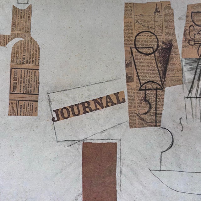 After Pablo Picasso, Paper Collage A Limited First Edition, full-color original lithograph printed in Switzerland....