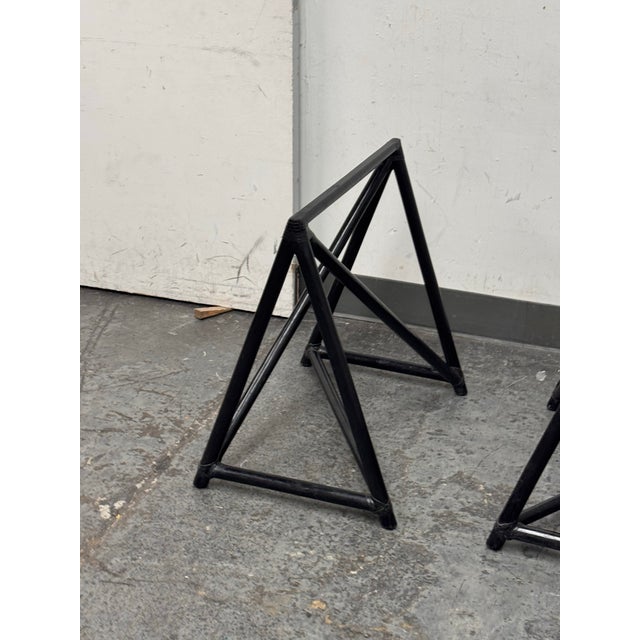 McGuire Furniture Hawkins Sawhorse Bases, Pair For Sale - Image 11 of 12