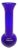 Vintage Glass Cobalt Blue Bulb Style Flower Vase For Sale