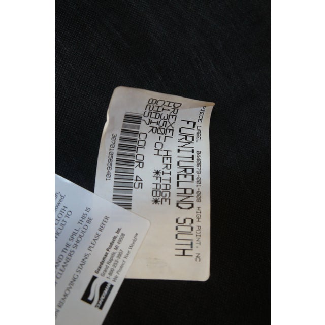 Mid 20th Century 2 Drexel Heritage French Louis XVI Fauteuil Balloon Back Neoclassical Arm Chairs - Set of 2 For Sale - Image 12 of 12