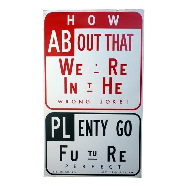 Early Set of 2 Scott Froschauer 1991 Artist Loft Exhibition Screenprints Pre-Sign Works Downtown La For Sale