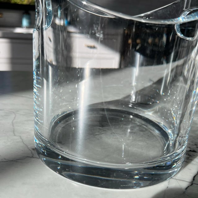 Tiffany and Co. Tiffany & Co Modern Crystal Ice Bucket For Sale - Image 4 of 6