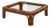 Ursula Coffee Table in Stained Rattan and Tempered Glass by Popus Editions For Sale