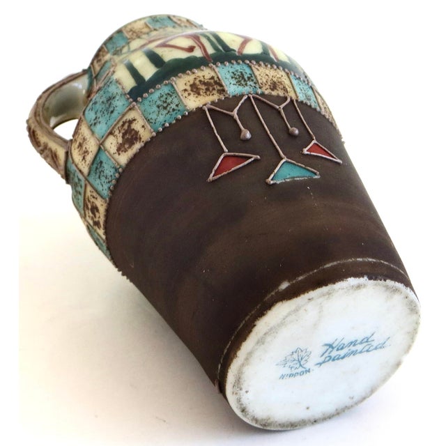 Four Fine Quality "Nippon" Vases (Moriage); Meiji Dynasty, Japan. Circa 1910. For Sale - Image 16 of 18