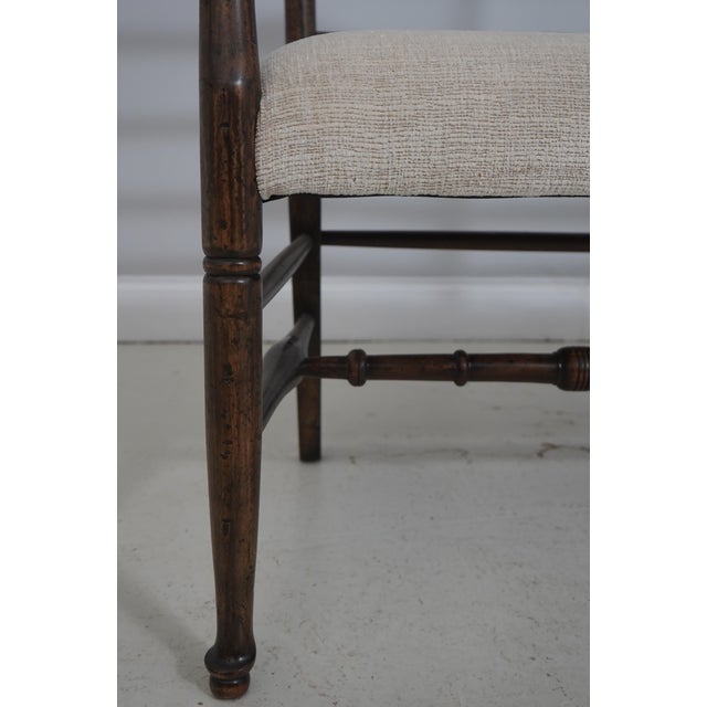 Jonathan Charles Country Ladder Back Settee For Sale - Image 10 of 18