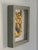 Metal Vintage Italian Patina Gold Leaf Tole Collages, Framed Pair, Mid Century For Sale - Image 7 of 7