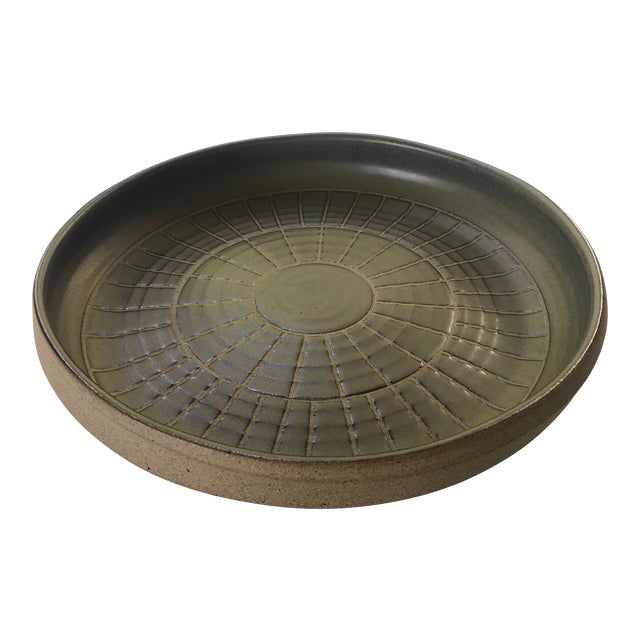 Large Mid-Century Ceramic Bowl by Gordon Martz for Marshall Studios, Signed For Sale