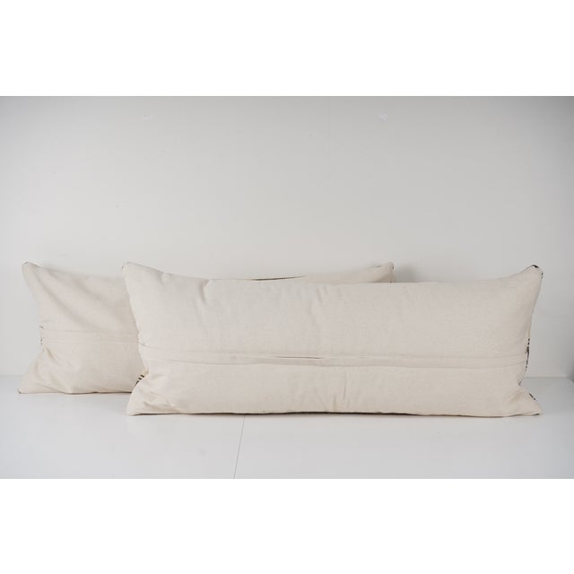Turkish Kilim Pillow Cover - A Pair For Sale - Image 4 of 4