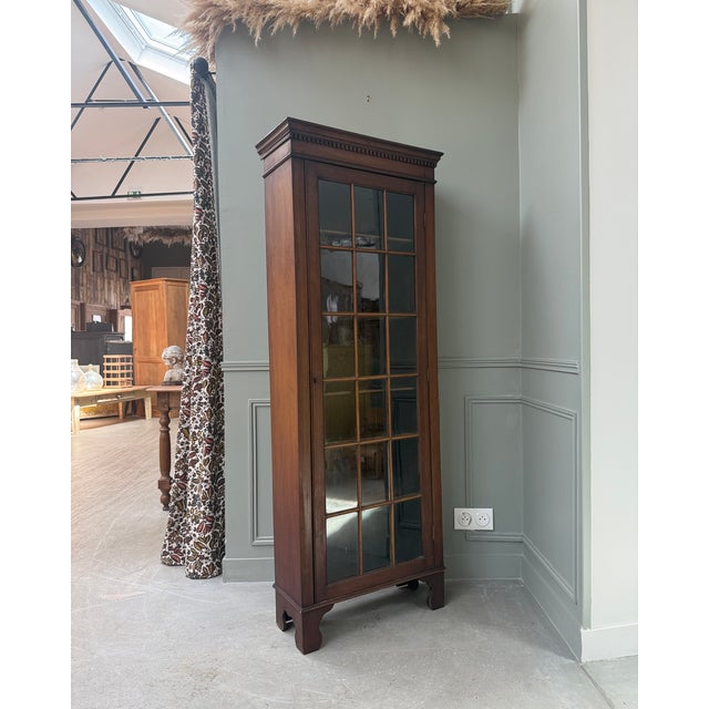 English Glass-Fronted Bookcase, 1890s For Sale - Image 9 of 12