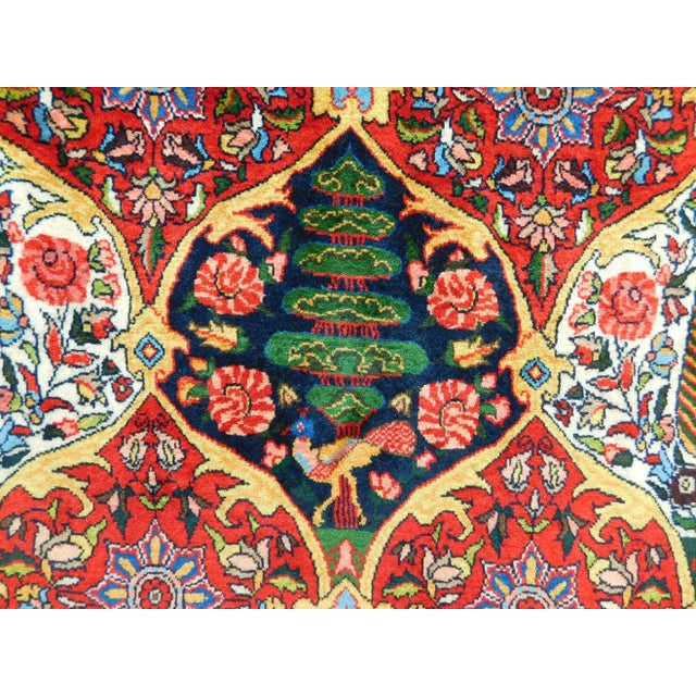 1990s 1990s Vintage Persian Bakhtiar Rug of Garden Panel Style 10'7"x 14'6" For Sale - Image 5 of 13