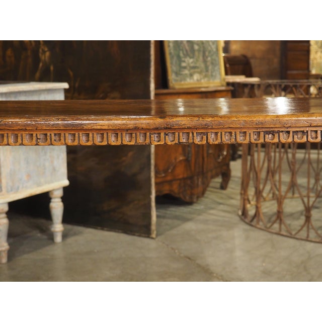 Antique Italian Walnut Console Table, Circa 1850 For Sale - Image 17 of 18