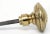 Vintage Beaded Brass Closet Knob With Spindle For Sale - Image 6 of 7