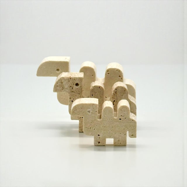 Italian Travertine Camel Sculptures, 1960s, Set of 3 For Sale - Image 13 of 13