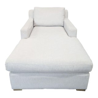 Restoration Hardware Modern Chaise For Sale