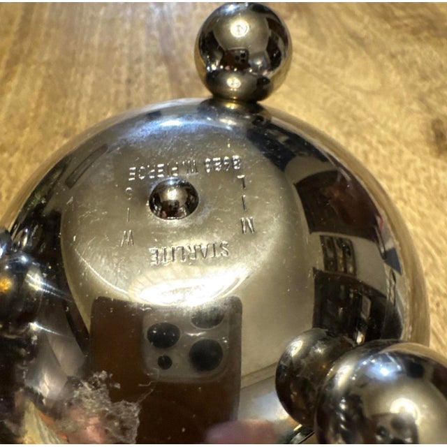 Starlite Candle Sphere Vintage MCM Chrome Brass Sputnik With Brochure Very Rare For Sale In Minneapolis - Image 6 of 11
