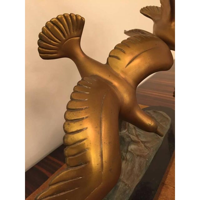 1940s 1940s French Art Deco Bronze Bird Sculpture For Sale - Image 5 of 10